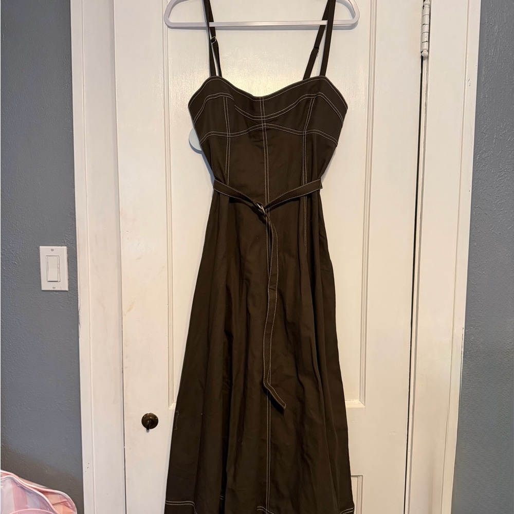 Hill House Fiona Chocolate Twill Dress